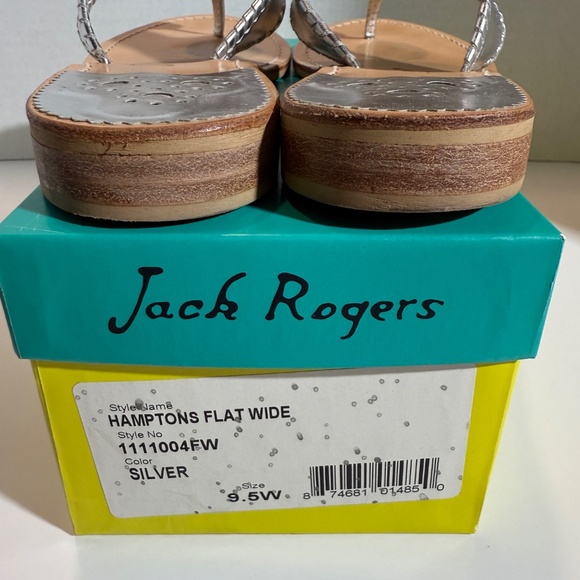 Jacks Wide Width Leather Flat Sandal - Picture 6 of 7